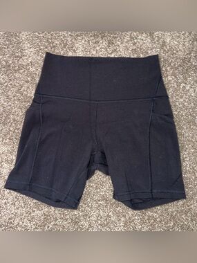 lululemon athletica High-Rise Black Bike Shorts